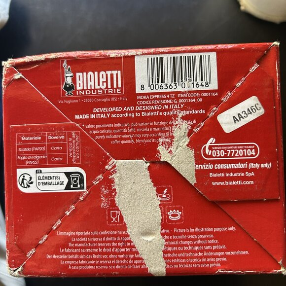 New! Bialetti Moka Stovetop Espresso Maker, 4-Cup - Picture 7 of 12